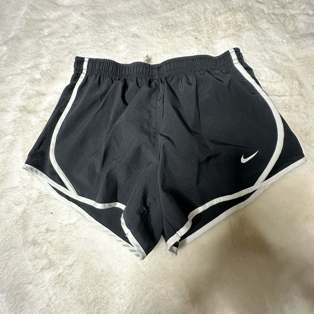 Nike Women's Athletic Shorts in Black with White Accents